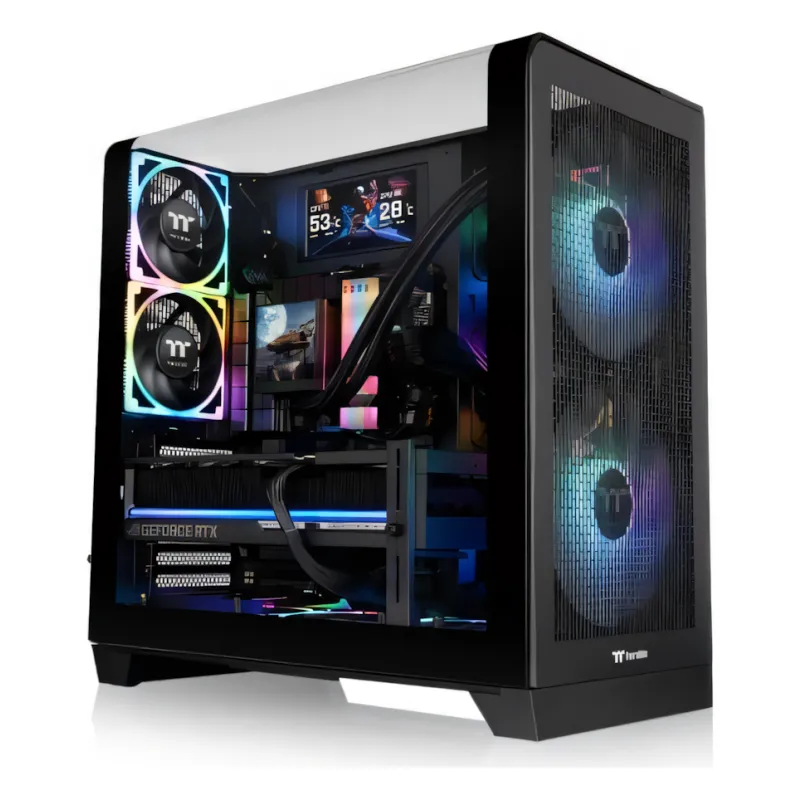 Thermaltake, View 390 Air Mid Tower Chassis Case Black