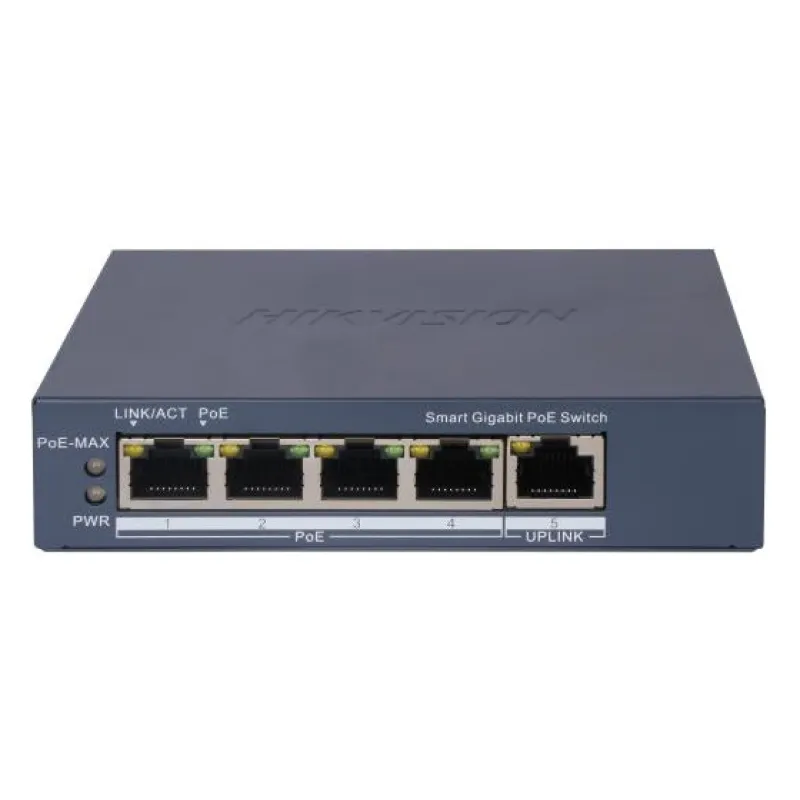 სვიჩი POE DS-3E1505P-EI, 4 Port Gigabit Smart POE Switch
