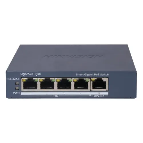 სვიჩი POE DS-3E1505P-EI, 4 Port Gigabit Smart POE Switch