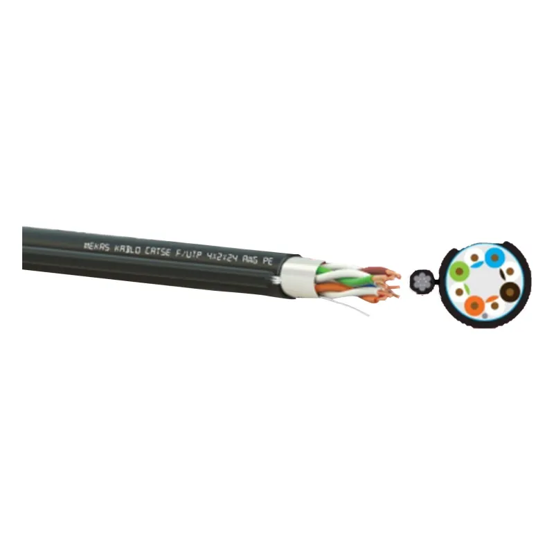 ქსელის კაბელი (ჟელეთი) CAT 5e F/UTP 4x2x24 AWG-CU - PE - JELLY (z11442-j)