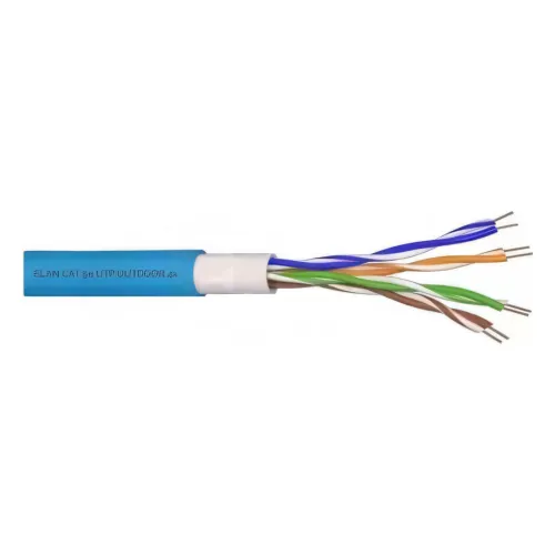 ქსელის კაბელი Elan UTP CABLE CAT.5e DUBLE JACKET 4X2X24AWG N/SH._098243A (305მ)