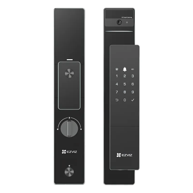 ჭკვიანი საკეტი, Ezviz, CS-DL50FVS-R100-WBP-GR IP54, Door View Camera/4 inch Screen, 8G/5000mAh Rechargeable Battery
