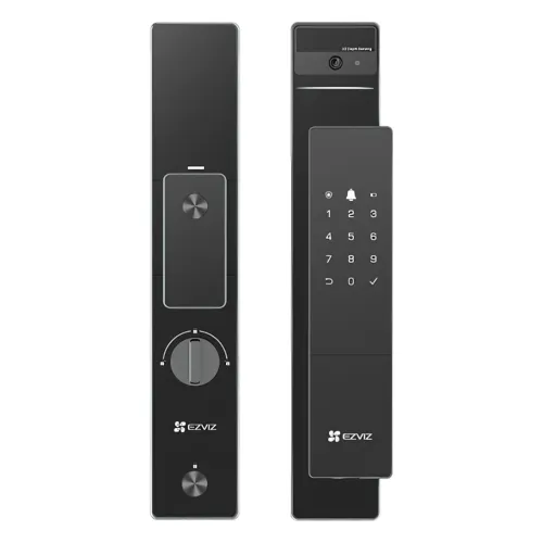 ჭკვიანი საკეტი, Ezviz, CS-DL50FVS-R100-WBP-GR IP54, Door View Camera/4 inch Screen, 8G/5000mAh Rechargeable Battery