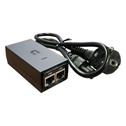 PoE ადაპტერი, 24VDC, 24W, GbE