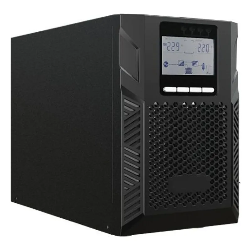 უწყვეტი კვების წყარო (UPS) - 6KVA/5.4KW On-line Tower, საჭიროებს 16,18,20 გარე მიერთების აკუმულატორს