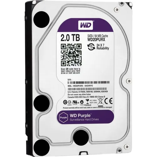მყარი დისკი - 2TB, SATA HDD Western Digital