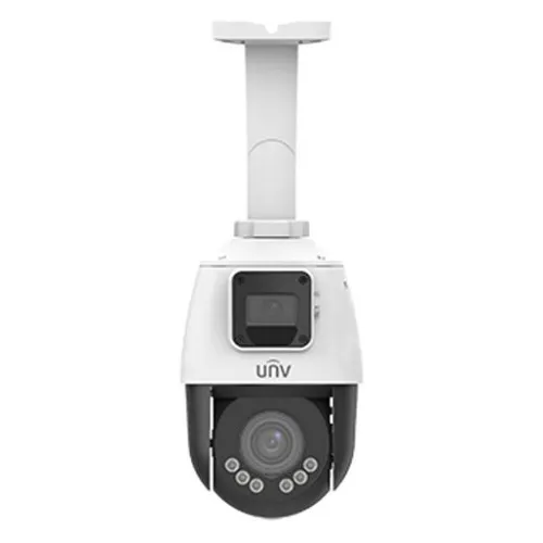 IP კამერა - 2*2მპ, Dome, PTZ, 4x, SD, ANR, IR50, Mic, LightHunter, Uniview