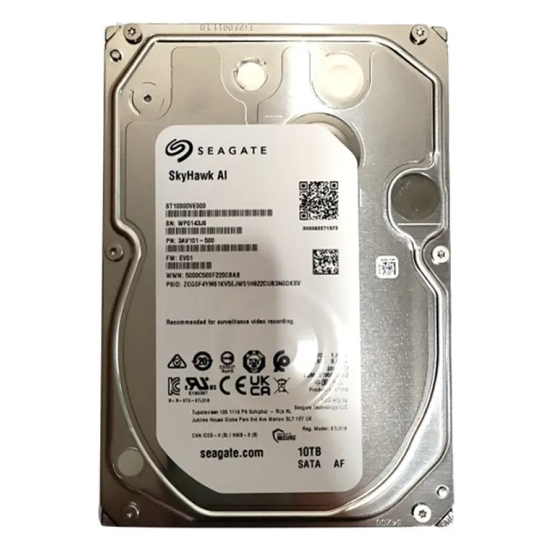 მყარი დისკი - 10TB, SATA HDD Seagate SkyHawk AI