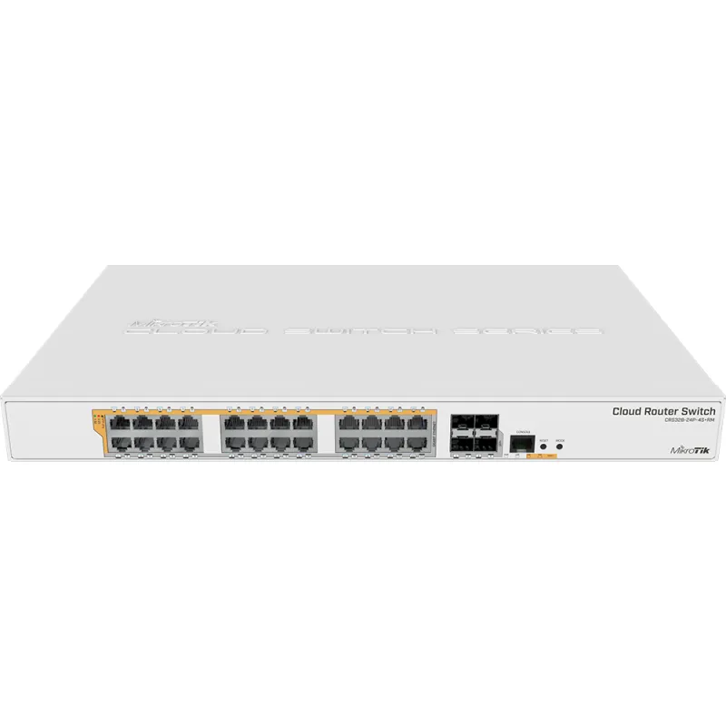 მართვადი PoE სვიჩი - CRS328, L3, 24P af/at, 4S+, MikroTik