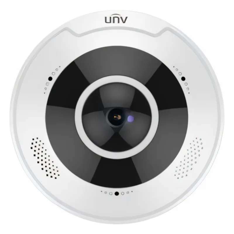IP კამერა - 12მპ, VF, Dome, IK10, 360°, Mic, SD, ANR, Speaker, Uniview