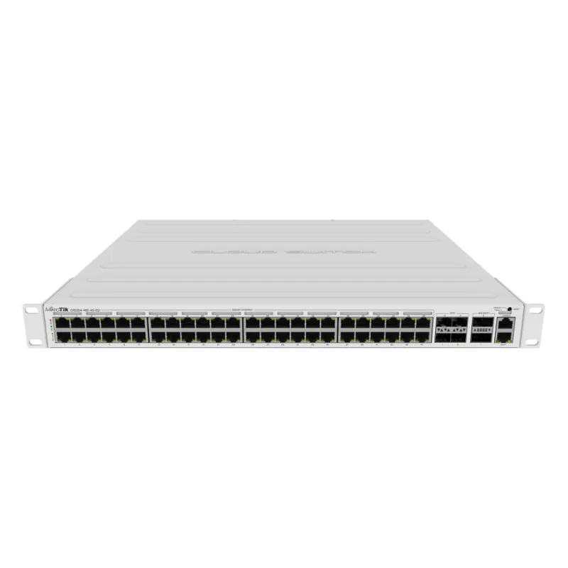 მართვადი PoE სვიჩი - CRS354, L3, 48P af/at, 4S+, 2QSFP+, MikroTik