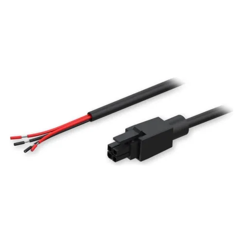 Power cable with 4-way open wire