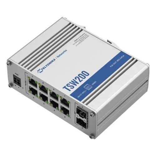 PoE+ Switch 8 10/100/1000, 2 SFP ports