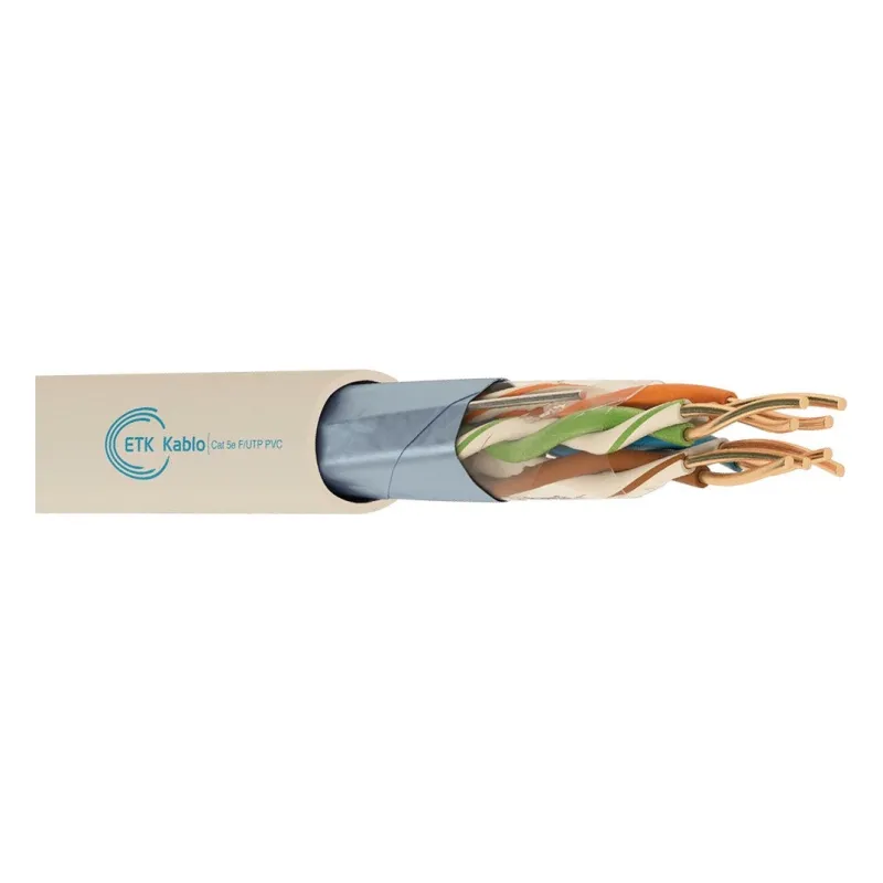 ქსელის კაბელი - Cat5e FTP PVC 25AWG 100% სპილენძი შიდა გამოყენების 305 მეტრი