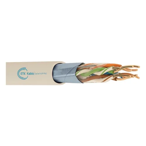 ქსელის კაბელი - Cat5e FTP PVC 25AWG 100% სპილენძი შიდა გამოყენების 305 მეტრი
