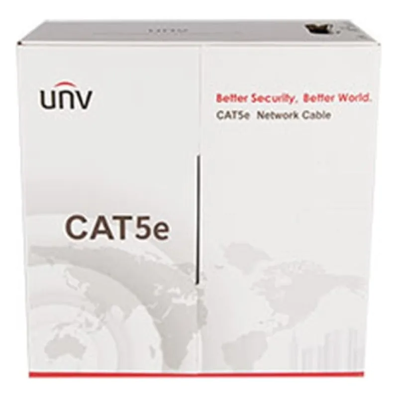 ქსელის კაბელი - Cat5e UTP 100% სპილენძი შიდა გამოყენების 305 მეტრი, UNIVIEW