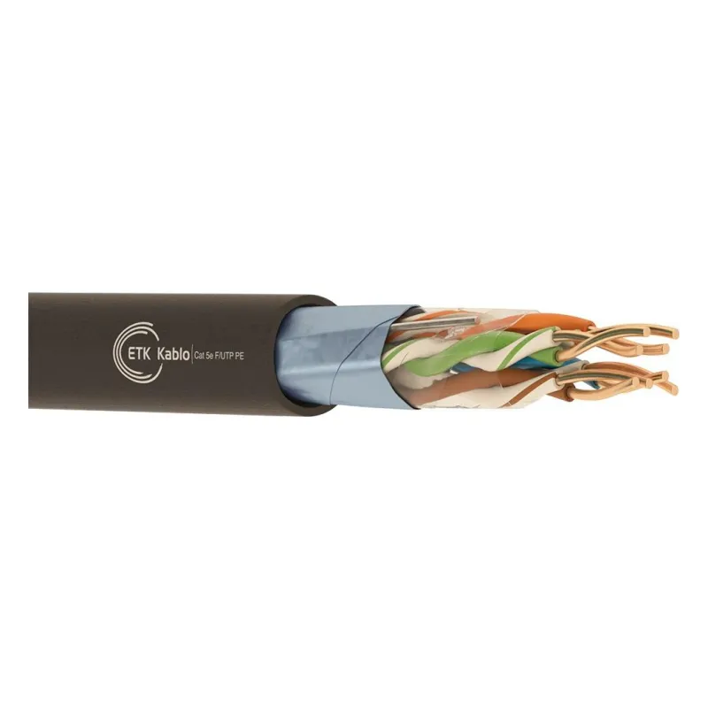 ქსელის კაბელი - Cat5e FTP 24AWG 100% სპილენძი გარე გამოყენების 305 მეტრი