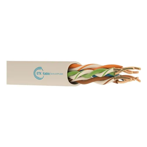 ქსელის კაბელი - Cat5e UTP 24AWG LSZH 100% სპილენძი შიდა გამოყენების 305 მეტრი