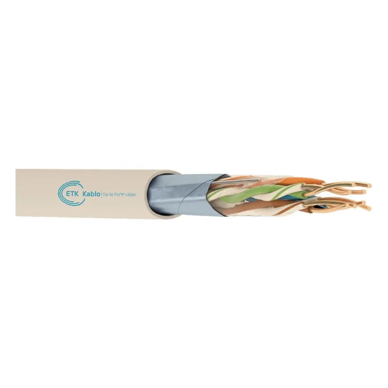 ქსელის კაბელი - Cat5e FTP LSZH 24AWG 100% სპილენძი შიდა გამოყენების 305 მეტრი