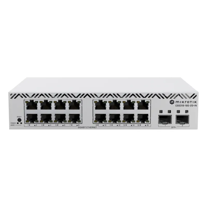 მართვადი სვიჩი - CSS318, 16G, 2S+, MikroTik