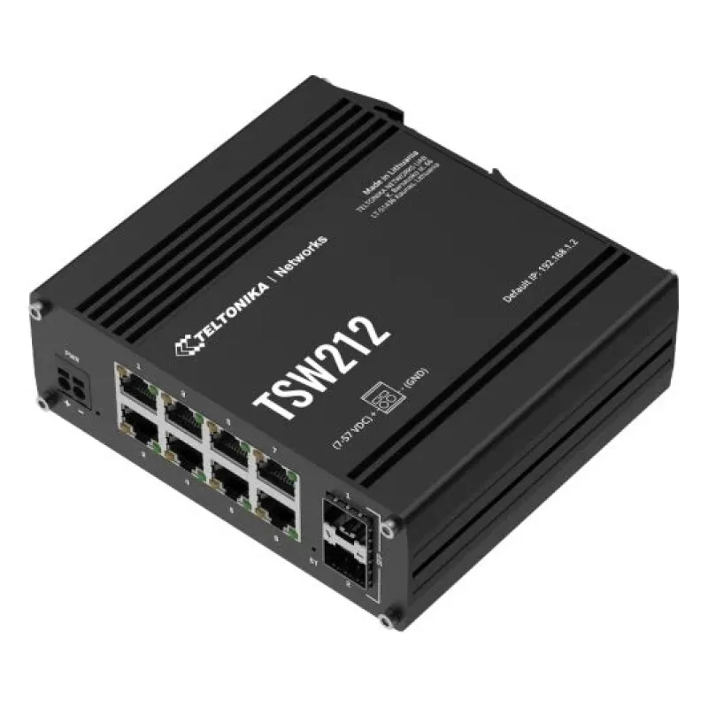 L2 managed Switch 8 10/100/1000, 2 SFP ports