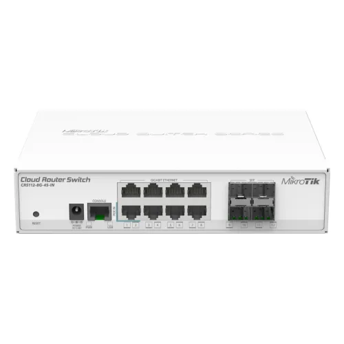მართვადი სვიჩი - CRS112, L3, 8G, 4S, MikroTik