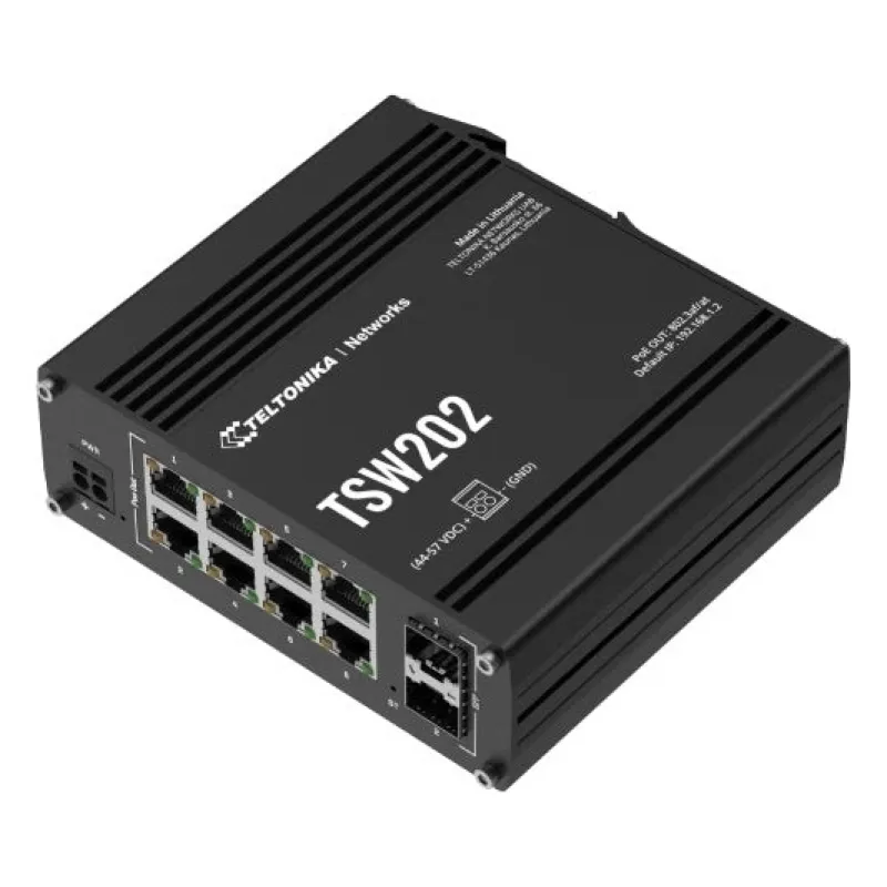 PoE+ L2 managed Switch 8 10/100/1000, 2 SFP ports