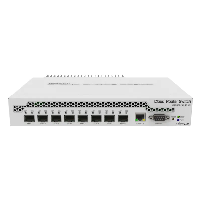 მართვადი სვიჩი - CRS309, L3, 1G, 8S+, MikroTik