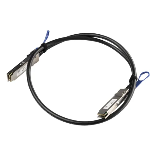 A 40/100 Gbps QSFP28 direct attach cable, 1m