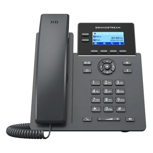 IP ტელეფონი GRP2602G - PoE, Gigabit Ethernet, Grandstream (კვების ბლოკით)