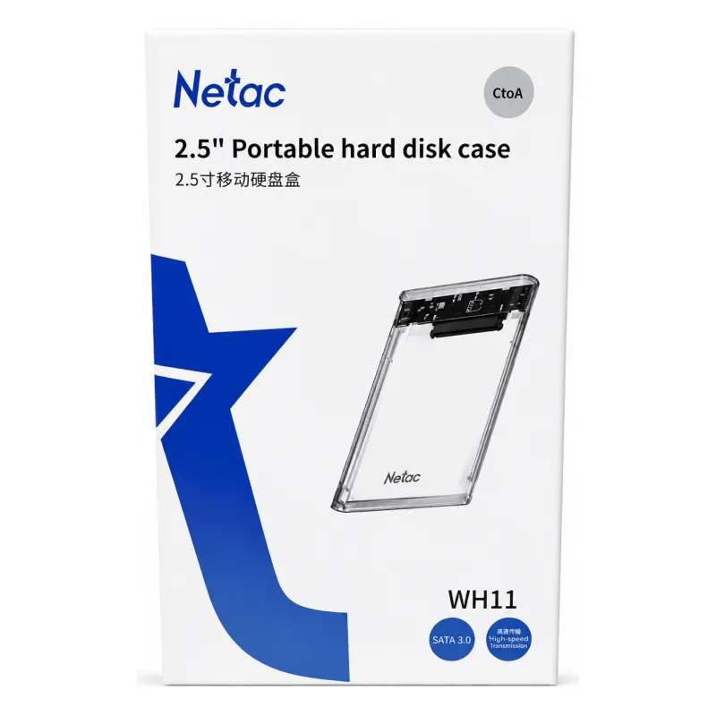 WH11, NETAC, USB Adapter, SATA to USB 3.0 External 2.5″ HDD/SSD Case