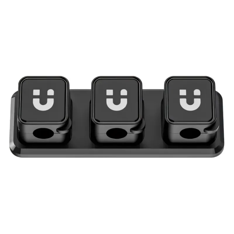 T1117A, UNITEK, Cable Manager, Magnetic Cable Clips (3pcs Clips + 1pc Base per Box)