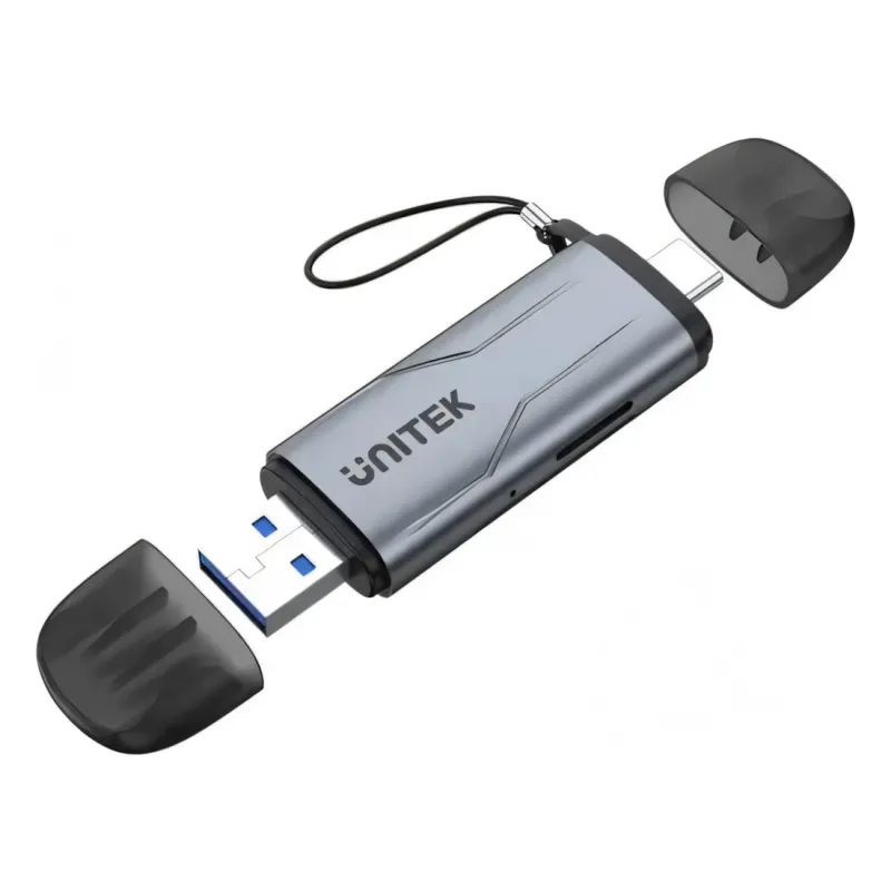 R1010A, UNITEK, Card Reader, USB A/C to Micro SD/SD Card Reader