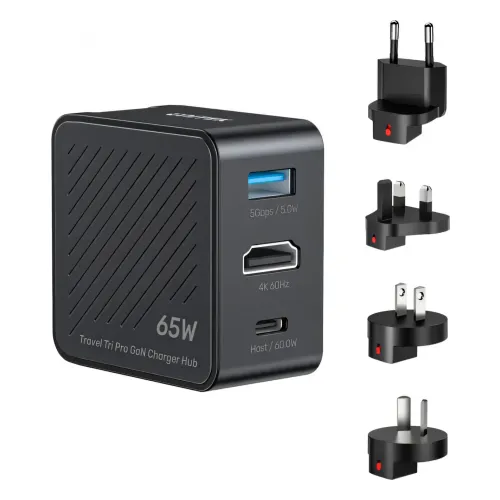 P1242A, UNITEK, Power Supply, 65W 3-in-1 GaN Charger for Nintendo Switch