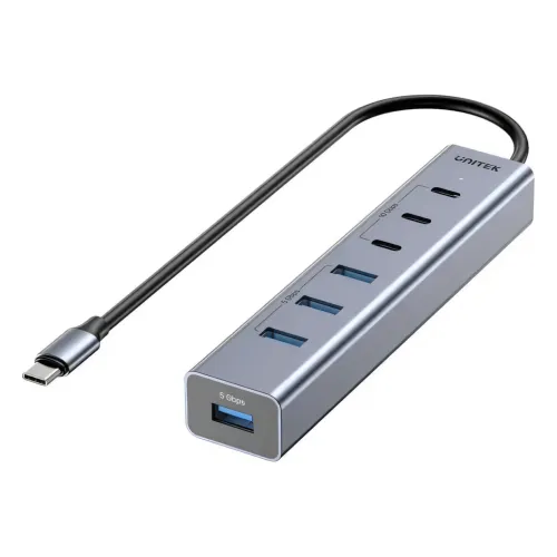 H1335A, UNITEK, USB HUB, 7-in-1 USB-C 10Gbps Hub (3*USB-C 10Gbps+ 4*USB-A 5Gbps)