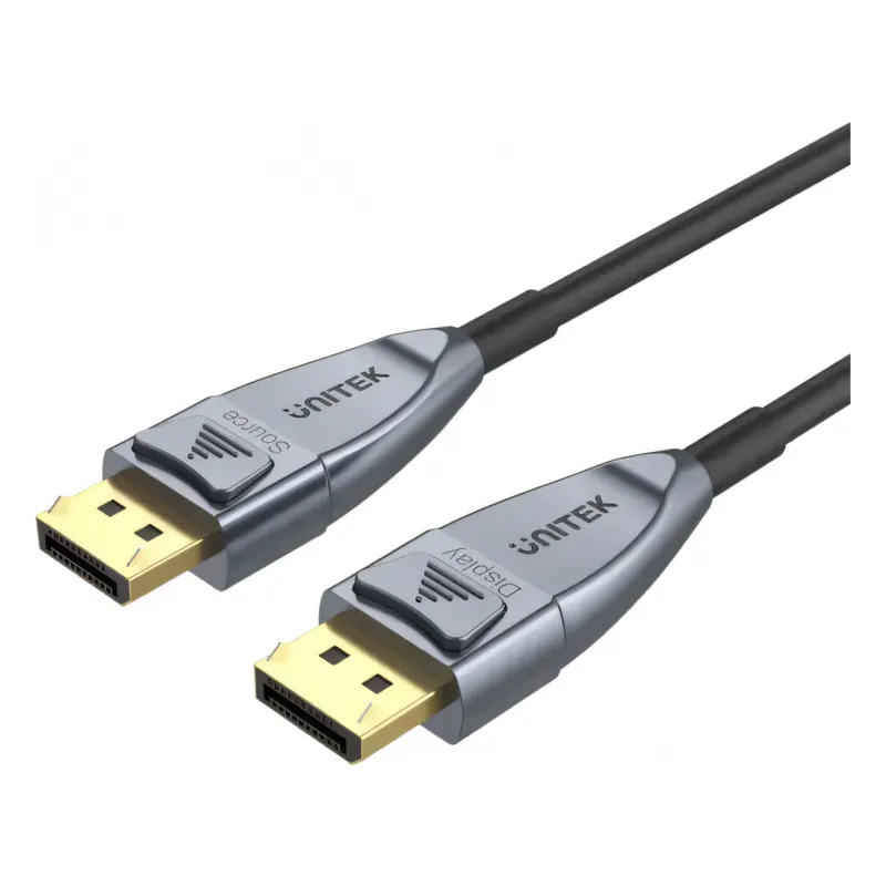C1617GY, UNITEK, DP1.4 Active Optical Cable, Space Grey 15M