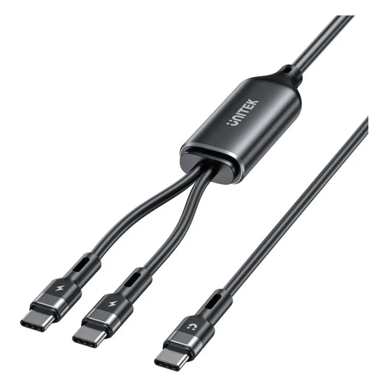 C14146A, UNITEK, Cable, PD100W 2-in-1 USB-C Charging Cable 1.8M