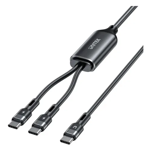 C14146A, UNITEK, Cable, PD100W 2-in-1 USB-C Charging Cable 1.8M
