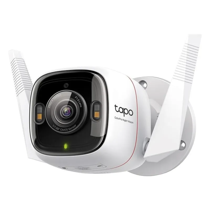TP-Link Tapo C325WB 4მპ გარე Bullet, Wi-Fi, ColorPro, Mic/Speaker, SD, IP66, პლასტმასი