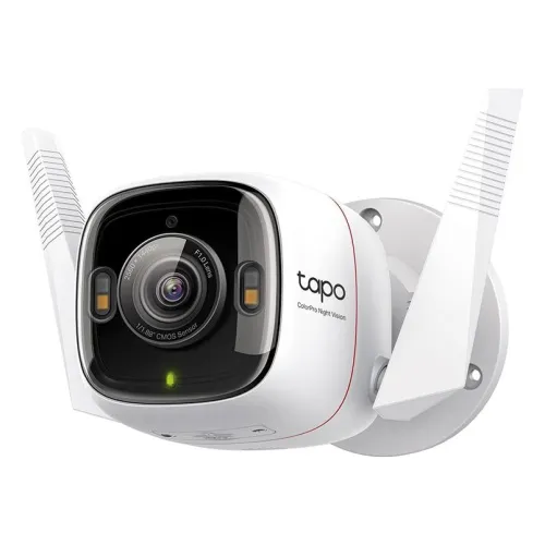 TP-Link Tapo C325WB 4მპ გარე Bullet, Wi-Fi, ColorPro, Mic/Speaker, SD, IP66, პლასტმასი