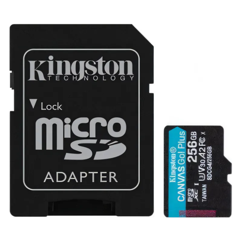 Kingston, SDCG4, 256GB, Canvas Go Plus Memory Card