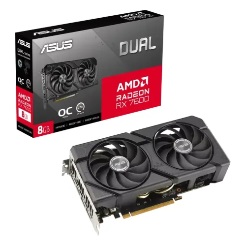ASUS Dual Radeon™ RX 7600 EVO OC Edition 8GB GDDR6