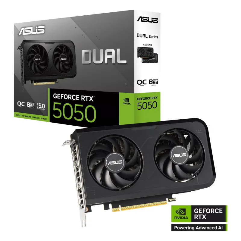 ASUS Dual GeForce RTX™ 5050 8GB GDDR6 OC Edition