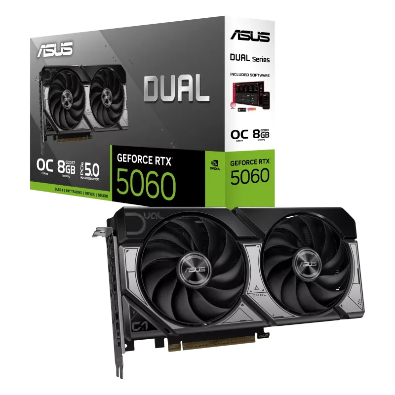 ASUS Dual GeForce RTX™ 5060 8GB GDDR7 OC Edition