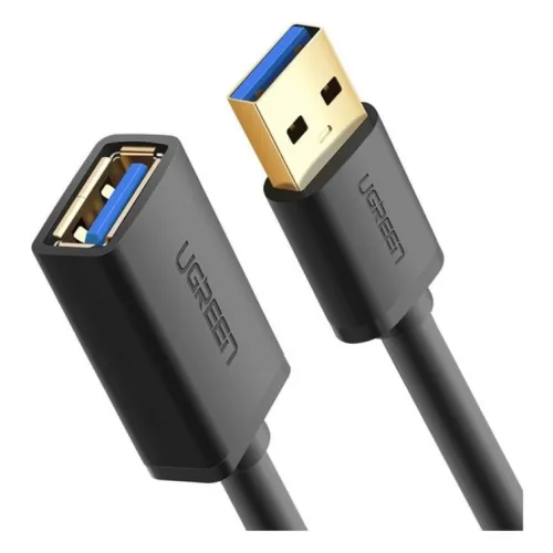 US129 UGREEN (30126) USB 3.0 Extension Cable (A Male to A Female) Black 1.5M