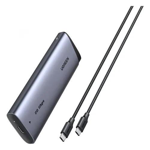 CM767, UGREEN, USB Adapter, USB Adapter, M.2 NVMe SSD Enclosure Adapter, Grey