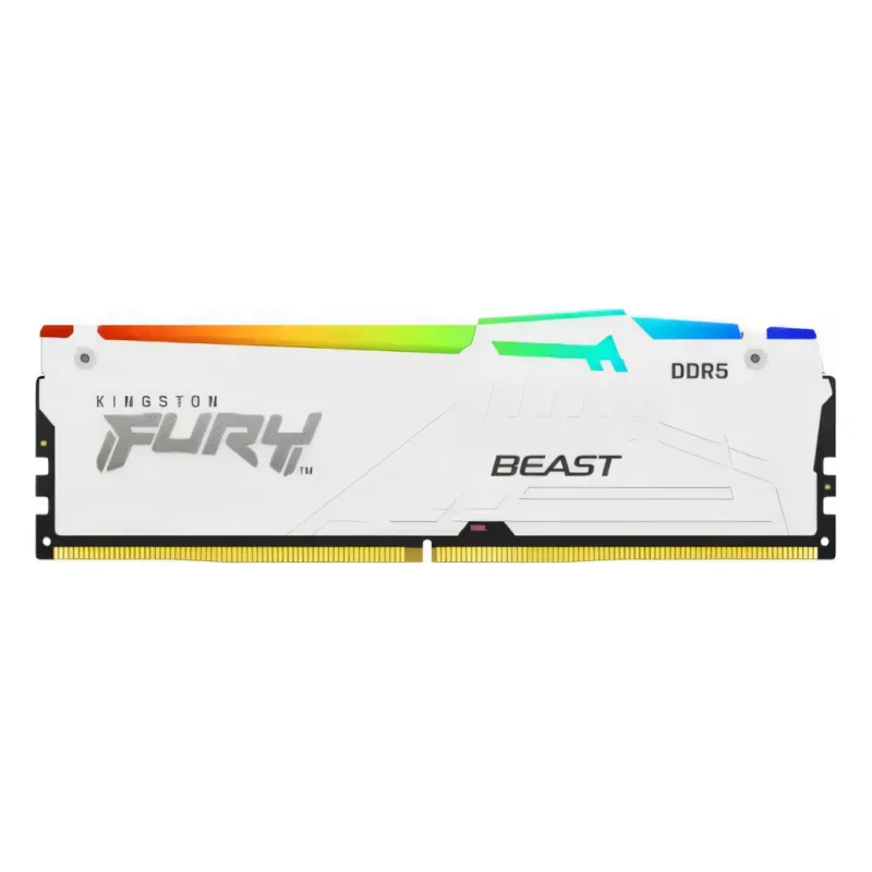 Kingston, FURY Beast White (RGB) EXPO RAM 16GB DDR5 5600MT/s CL36 DIMM