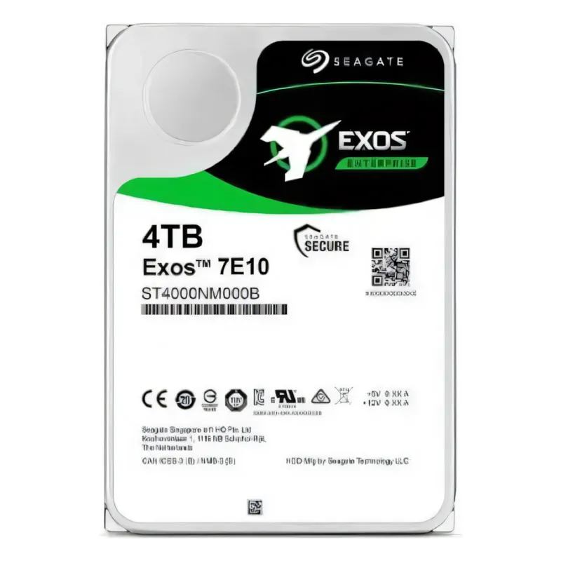Seagate, Exos 7E10 ST4000NM000B 4TB, HDD