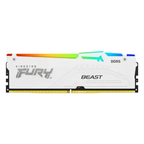 Kingston, FURY (RGB) White RAM 16GB DDR5 5200Mhz CL36 DIMM