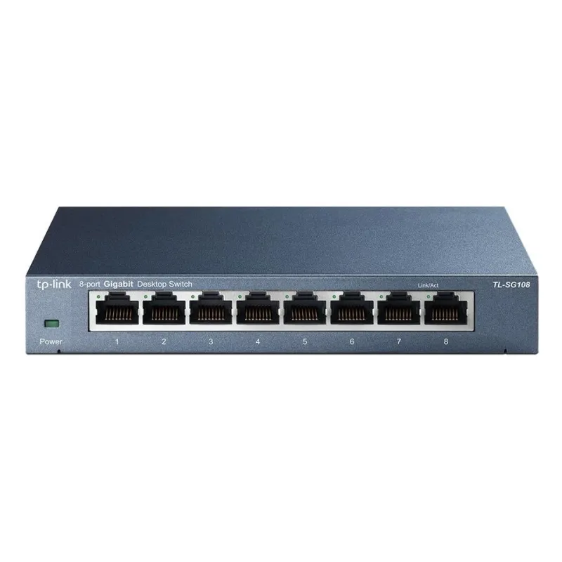 TP-Link, TL-SG108, 8-Port Gigabit 10/100/1000Mbps Desktop Switch